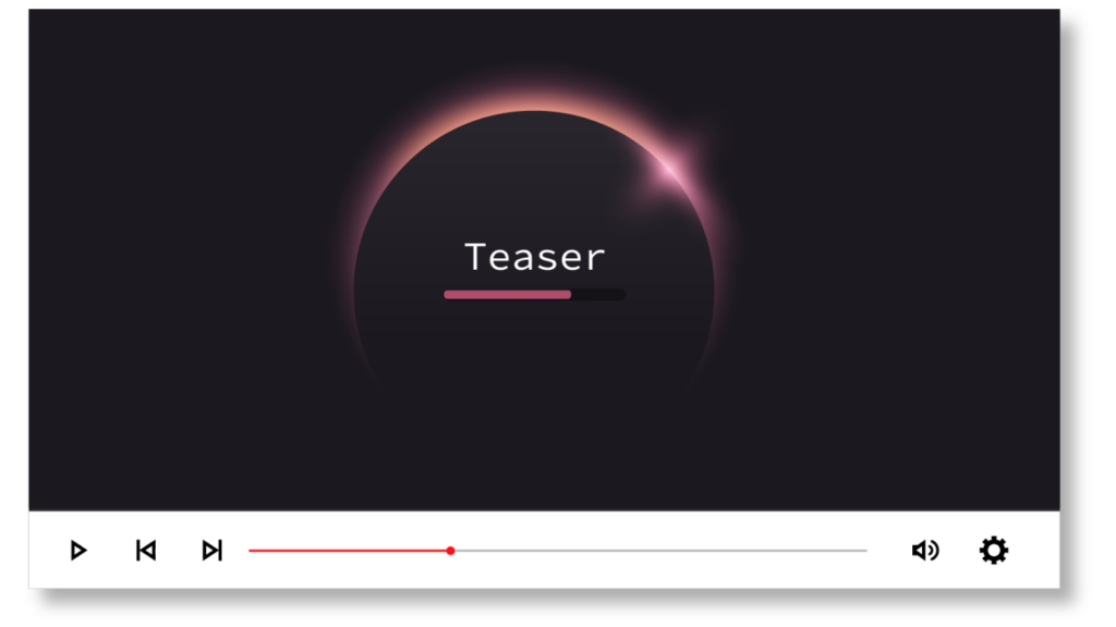Lecteur vidéo teaser